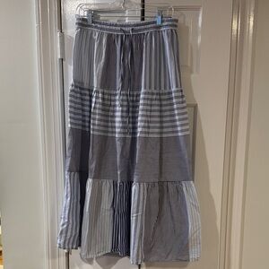 Lauren by Ralph Lauren Striped Blue and White Women's Skirt size 4